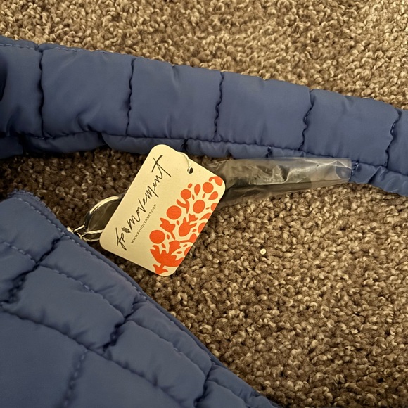 FP Movement by Free People Quilted Navy Shoulder Bag - Picture 2 of 3